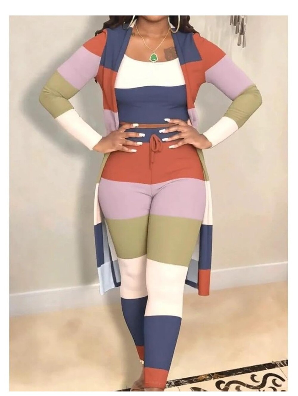 Colorblock Three-Piece Set - Multi - Picture 6 of 6